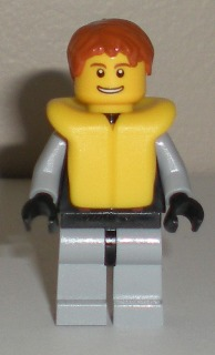 LEGO Minifigure-Jet Skier (Male)-Town / City / Harbor-CTY250-Creative Brick Builders